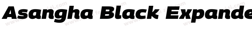 Asangha Black Expanded Italic字体转换